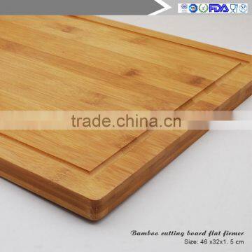 Manufacturers Selling Beautiful Large 100% Fruit Juice Groove Organic Bamboo Chopping Block Wholesale photo-3