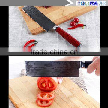 High Quality Tiny Wave Pattern 6.5 Inch Damascus Kitchen Knife photo-6