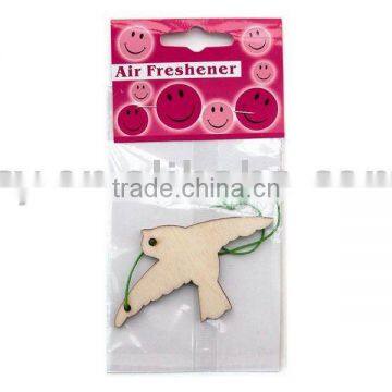 2015 bird shape wooden air freshener for car, for room, for office china supplier