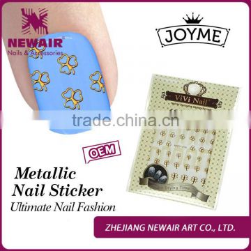 2016 whoiesale korea nails supplies salon fashion metal nail strips