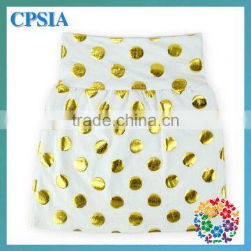Childrens Boutique Clothing Young Girl Charming Polka Dot Mini Skirt Party Dance Wear Cotton Skirts photo-5