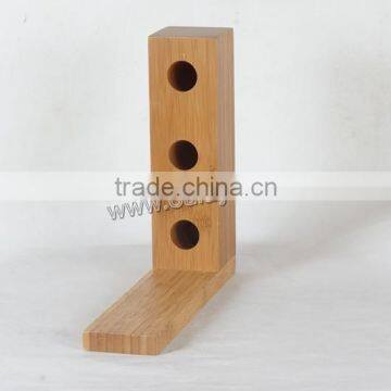 High Pressured and Spliced Nature Bamboo Wine Bottle Holders photo-3