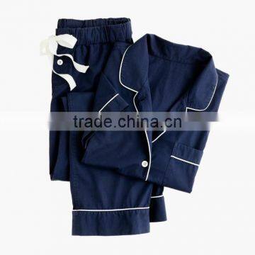 Cheap Pajama Sets Vintage Plain Dyed Custom Made Short-Sleeve Wholesale Pajama Set Women