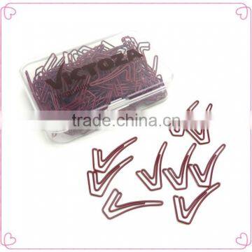 Promotional gifts OEM design metal paper clip in PP box with LOGO printing