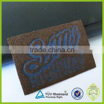 Customized Embossed Printed PU Leather Label Badge Patch photo-6
