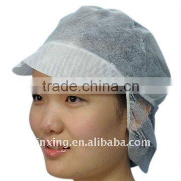 pp snood cap with peak & hairnet