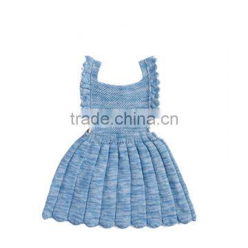 Wholesale Baby Girl Boutique Frocks Newborn Princess Knitted Romper Dress photo-4