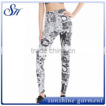 KX020 Polyester Women's Novelty Leggings With Hot Selling Prints 2017 photo-4