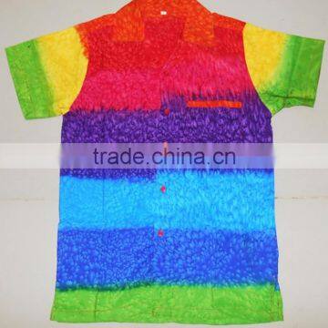 Rainbow Mens Hawaiian Shirts photo-2
