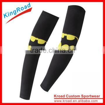 2016 Hot wholesale New design Color printing elastic UV protection sports cycling arm sleeve