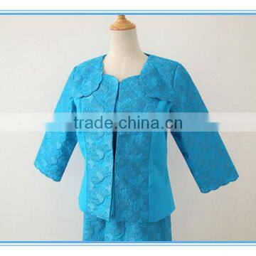 Latest Design Bubble Heavy Embroidery Church Suits for Female photo-5