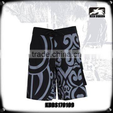 Men's Tattoo Print Quick Dry Board Shorts Swim Trunks photo-2