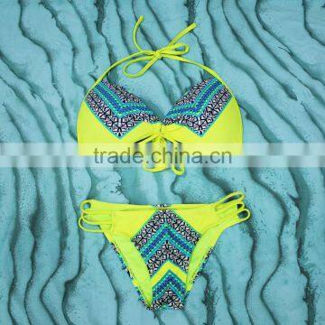 Triangle Cups Bikinis Hot Sex Swim Suits Ladies Swimwear 2017 photo-2