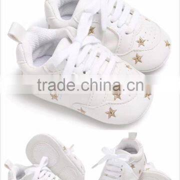 Infant Shoe Baby Girl Shoes White Star Pattern Lovely Baby Sport Shoes photo-6