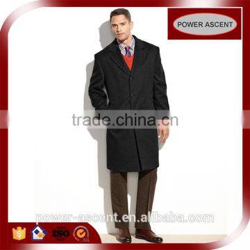 OEM Winter Cashmere Wool Knee-length Coat for Men