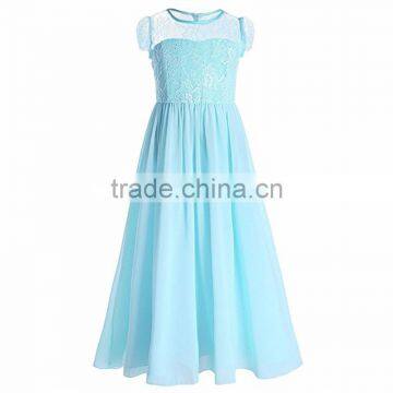 Summer Lace Chiffon Short Sleeved New Model For Girl Dress photo-4