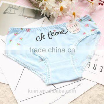 Cute Girl Cotton Briefs Underwear Custom Sexy Ladies Underwear Cotton Panties c7 photo-2