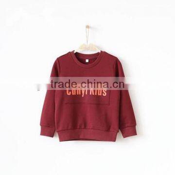 2016 custom wholesale cute baby o-neck winter hoody for children