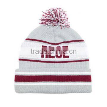 Wholesale Selling Hats Fashion Winter Hat Pom Pom Acrylic Custom Bulk Beanie photo-2