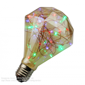 E27 copper wire led star collection bulb G95 Diamond shape