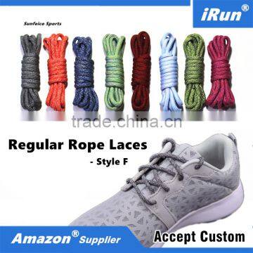 Regular Parti-Colour Hiking Rope Boots Bootlaces Shoestrings - Customized Yeezy Shoes Laces for Skate Boots - Red / Blue