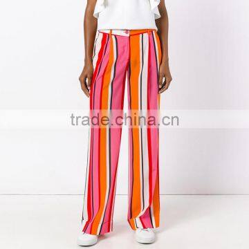 New Trendy Multicolored Striped Ladies Fashion Pants photo-4