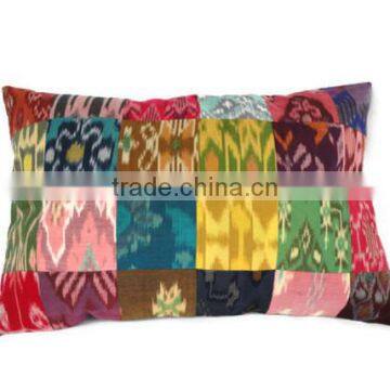 Ikat Patchwork Cushion Cover photo-5