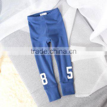 Hot Sale Words Printing Cotton Wholesale Girl Solid Leggings photo-2