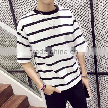 Stripe Loose Man Short Sleeve T-shirt photo-2
