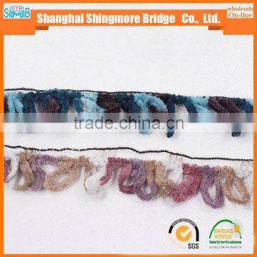 China Hand Knitting Yarn Supplier Hot Wholesale Novelty Texile Polyester Yarn Big Loop Acrylic Fancy Knitting Yarn photo-4