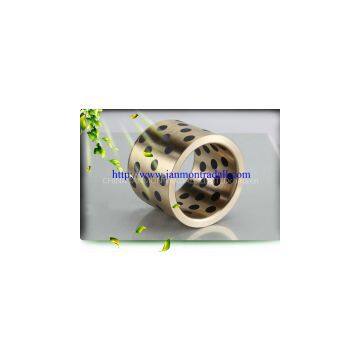 Self Lubricating Brass Graphite Bushes,Brass Graphite Bushings, Self-lubricating Brass/bronze Bush With Graphite,Solid Lubricants-embedded Brass Graphite Bearing Bush, Graphite Bronze Bushing photo-2