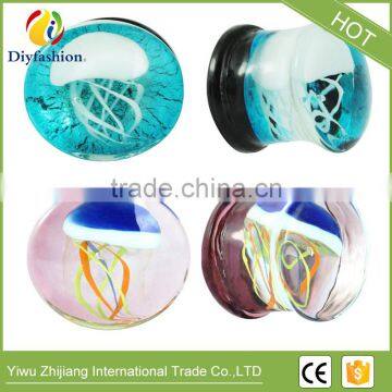 Hot Sell High Quality Comfortable Glass Marine Jellyfish Auricle Ear Plug photo-5