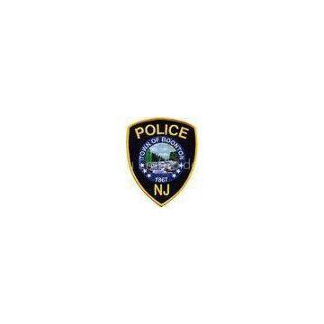 OEM Eco-Friendly Velcro on police embroidered patches / badge for apparel