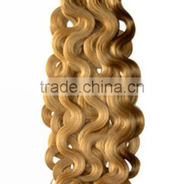 Best quality blonde Italian wave human hair weave extension