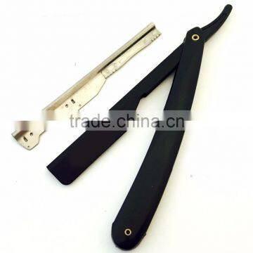 Black Straight Shaving Razor