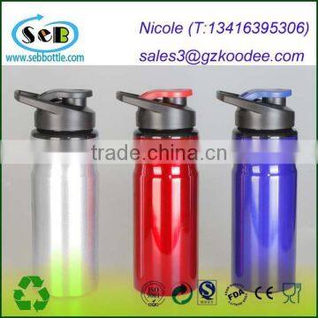 High Quality wide mouth Aluminum Sport Water Bottle BPA free