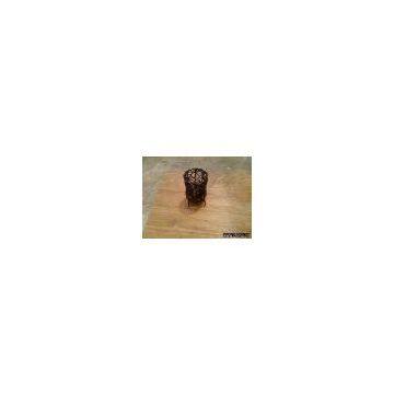 Rattan candle hoder with painted iron frame
