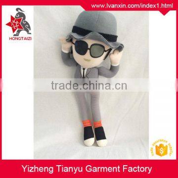 Promotional cheap customized stuffed toys custom printed cotton doll