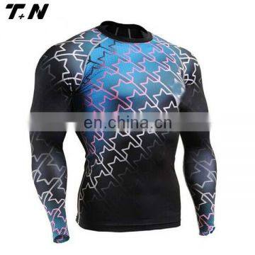 wholesale mma custom printed logo rash guard manufacture