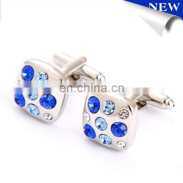 New Design Blue Crystal Cufflinks Men's Gift