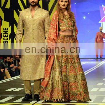 Pakistani Fashion Wedding Lehenga Choli Designs 2016