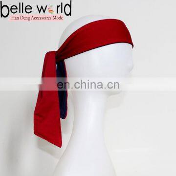 Wholesale Double-faced Colors Long Cotton Sport Headband with Logo