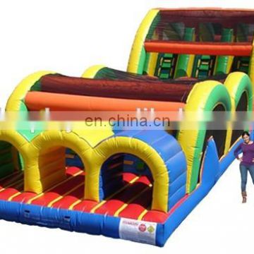 Inflatable obstacle course, inflatable water obstacle course for sale, indoor obstacle course slide for adults