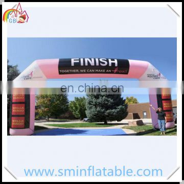 Commercial durable inflatable arch for advertising, inflatable finish line arch for marathon/outdoor