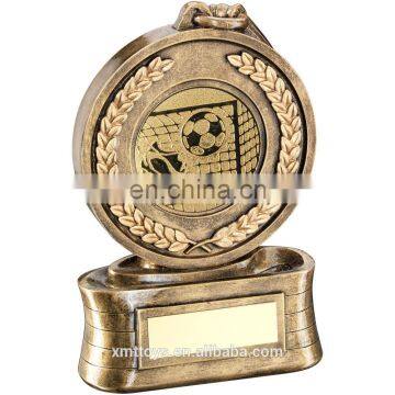 customized antique resin medal fantasy football trophy