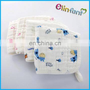 Elinfant cute design baby muslin wash cloth newborn nursing towel