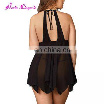 2017 Free Sample Japanese Mature Women Erotic Plus Size Lingerie Sexy Babydoll photo-2