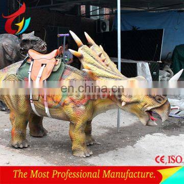 Amusement life size dinosaur rides for park