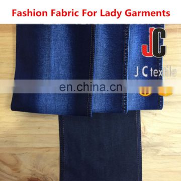 China suppliers cotton jeace of stretch denim fabric for jeans