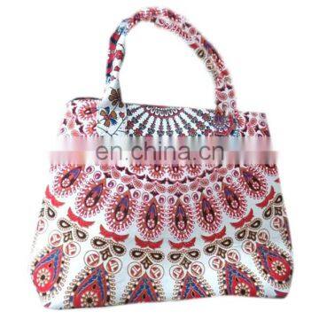 Indian Mandala Hand bag Handmade handmade mandala tote bag girls shopper bag Handle bag Mandala cotton tapestry hobo handbag